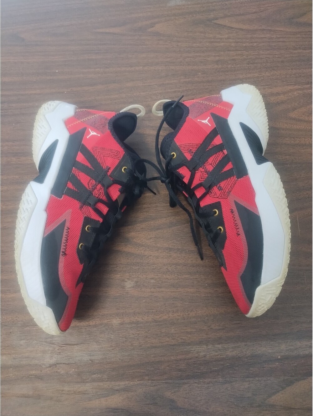 Nike Air Jordan One Take 2 Red White Black Gold Sneaker Men's Size 10